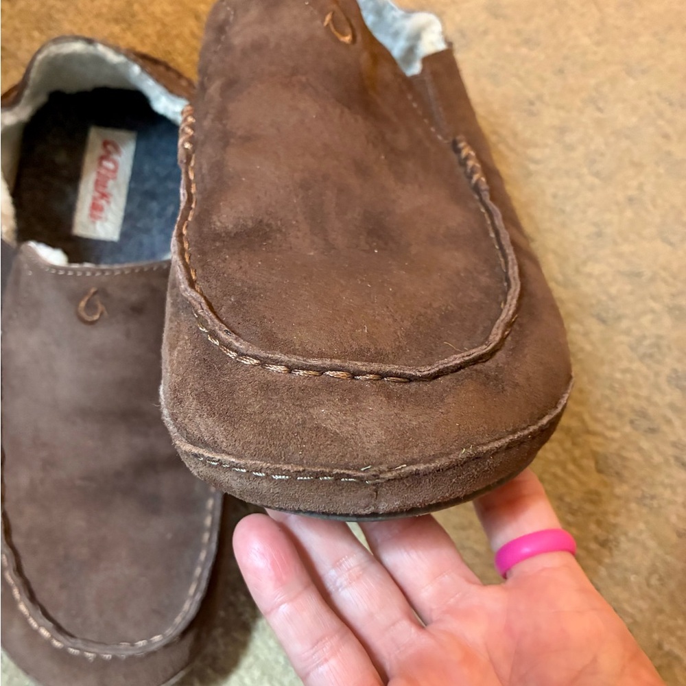 OluKai Brown Loafers Slip-On Shoes